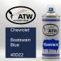 Preview: Chevrolet, Boatswain Blue, 40D22: 400ml Sprühdose, von ATW Autoteile West.